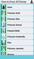 How to Draw All Disney Princess تصوير الشاشة 1