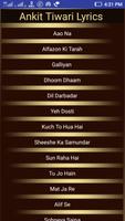 Ankit Tiwari Lyrics new update Affiche
