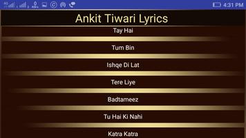 Ankit Tiwari Lyrics new update capture d'écran 1