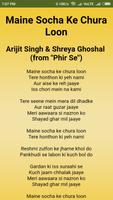 Arijit Singh all songs lyrics 2018 imagem de tela 1