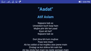 Atif Aslam Lyrics new update capture d'écran 3