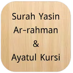 Surah Yasin,Ar-Rahman,Ayatul Kursi (Offline Audio) APK 下載