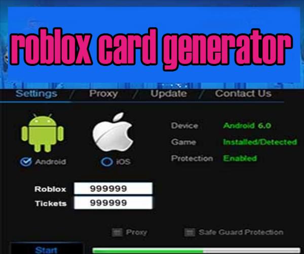 Tips Roblox Card Generator For Android Apk Download - proxy roblox download