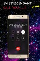 Fake call from Evie Descendant Ekran Görüntüsü 1