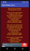 Black Magic Lyrics ポスター