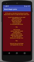 Black Magic Lyrics スクリーンショット 2
