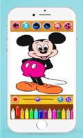How to Color Mickey Mouse : Coloring Book capture d'écran 3