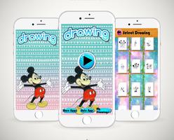 How to Color Mickey Mouse : Coloring Book Poster