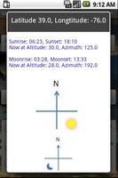 2 Schermata Moon and Sun phase, rise/set..