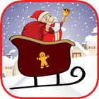 Santa Claus - Wooden Sleigh ikon