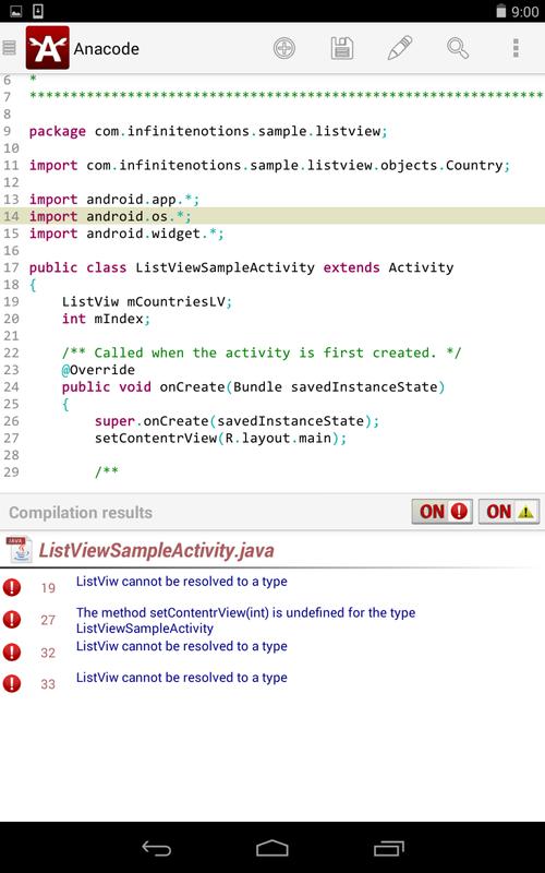 Anacode IDE Android/C/C++/JAVA APK Download - Gratis Alat ...