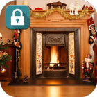 Christmas Fireplace 2017-2018 Lock Screen icône