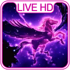Majestic Unicorn Live Wallpaper & Lock screen icône
