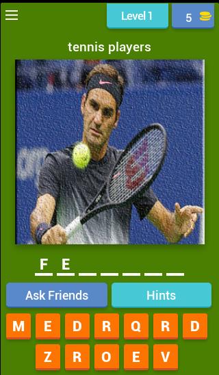 Quiz game "Guess The Tennis Player" APK for Android Download