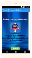 Québec Permis de conduire Examen En Français Affiche