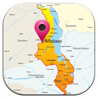 Malawi map icône