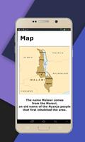Malawi map Affiche