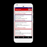 Public Holidays in Malaysia 2018 スクリーンショット 1