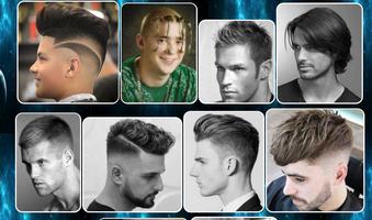 conception de coiffure masculine Affiche