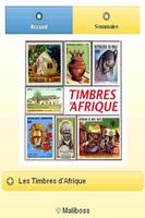 Timbres d'Afrique Affiche