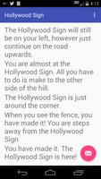 Hollywood Sign Directions Affiche