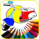 APK Best Games Coloring Vespa Motorcycles