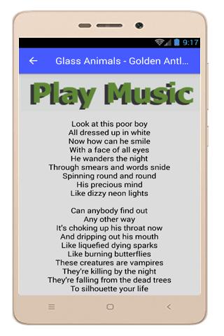 Glass Animals Lyrics Pork Soda APK voor Android Download