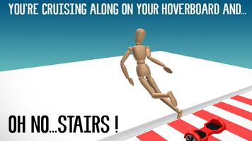 Hoverboard Stairs Accident Affiche