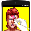 Draw & color,paint famous face