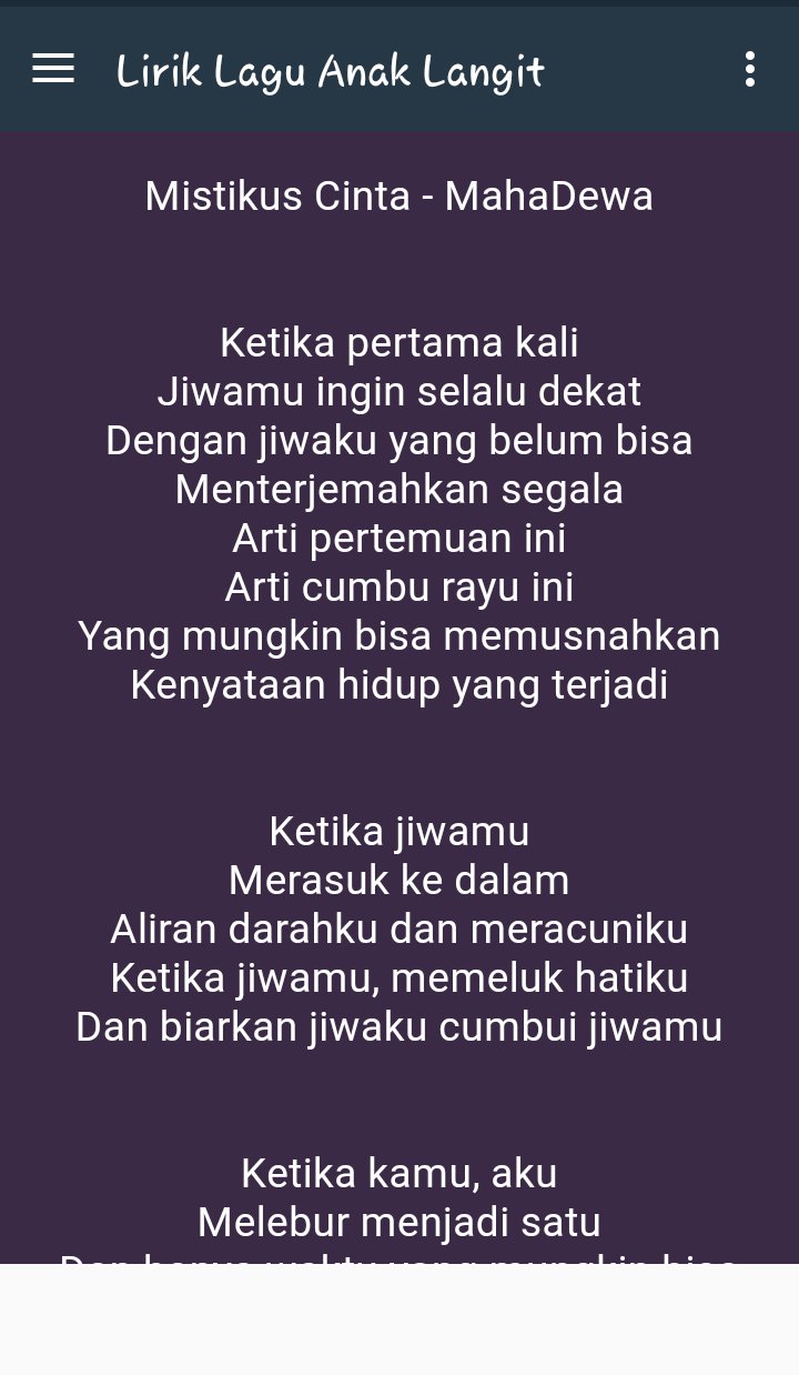 Kumpulan Lirik Anak Langit For Android Apk Download