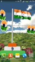 Indian Flag 3D Live Wallpaper Affiche