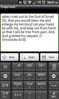 Prayer note screenshot 2