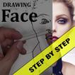 Drawing female face