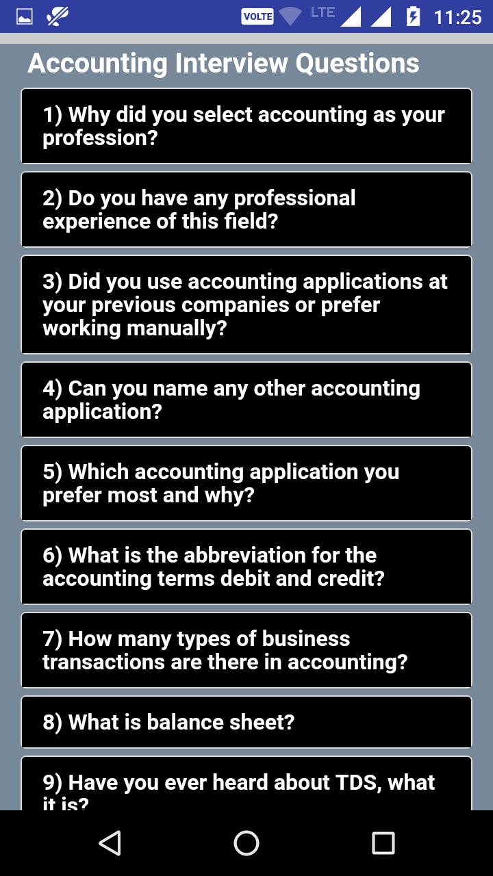 Accounting Interview Questions For Android Apk Download - interview questions roblox