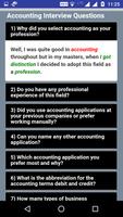 Accounting Interview Questions capture d'écran 1
