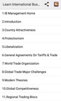 Learn International Business Management Plakat