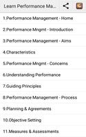 Learn Performance Management Plakat