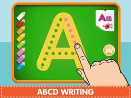 ABCD English Alphabet Writing  poster