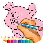 Line Drawing Animals & Paint Colors icon