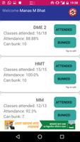 CheckMyBunk Attendance Manager imagem de tela 1