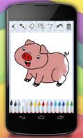 Coloring Book - Farm Animals plakat