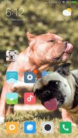 Poster Bulldog lick screen prank