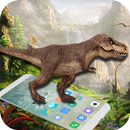 Dinosaur in phone prank aplikacja
