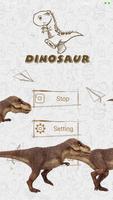 Dinosaur in phone prank-poster