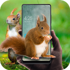 Squirrel in phone prank ikon