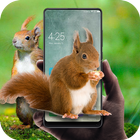 Squirrel in phone prank icon