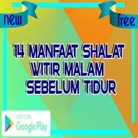 Poster 14 Manfaat Sholat Witir Malam Sebelum Tidur