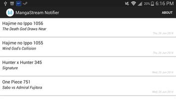 MangaStream Notifier capture d'écran 2