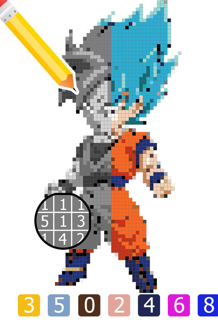 Come Disegnare E Colorare Per Numero Dragon Ball For Android Apk Download