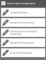 How to Draw Manga Faces اسکرین شاٹ 1